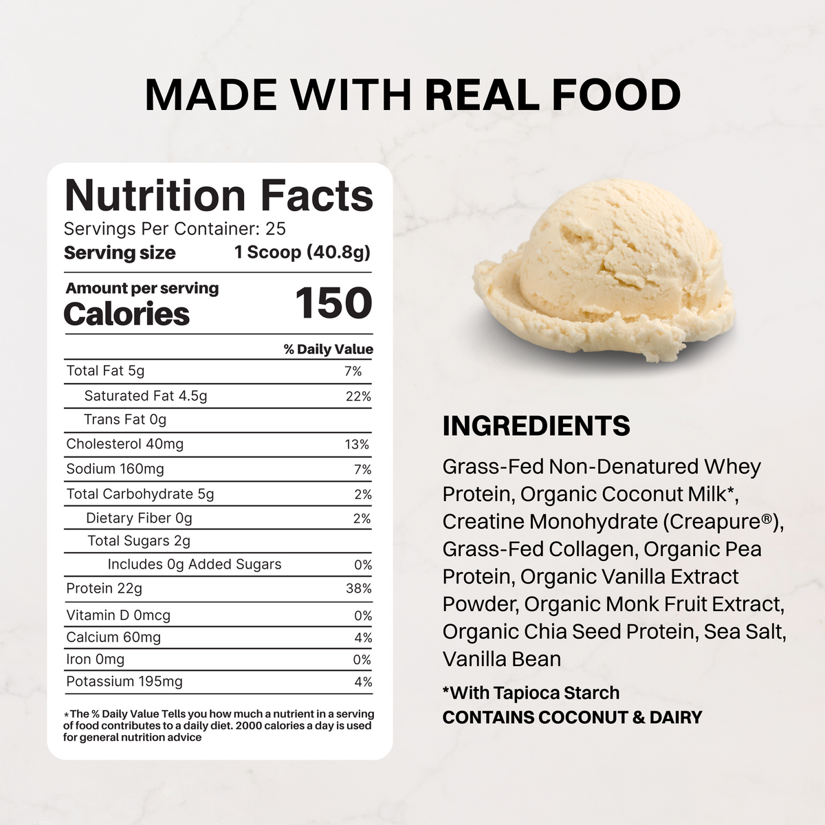 French Vanilla Protein + Creatine (with Creapure®)