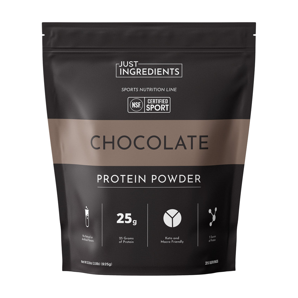 Chocolate Protein Powder — NSF Certified Sport, 25g Protein