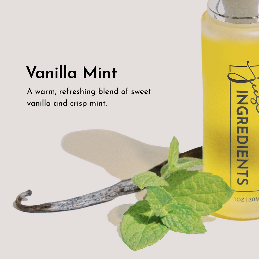 Vanilla Mint Face Serum — Lightweight Hydrating Oil, 2 oz