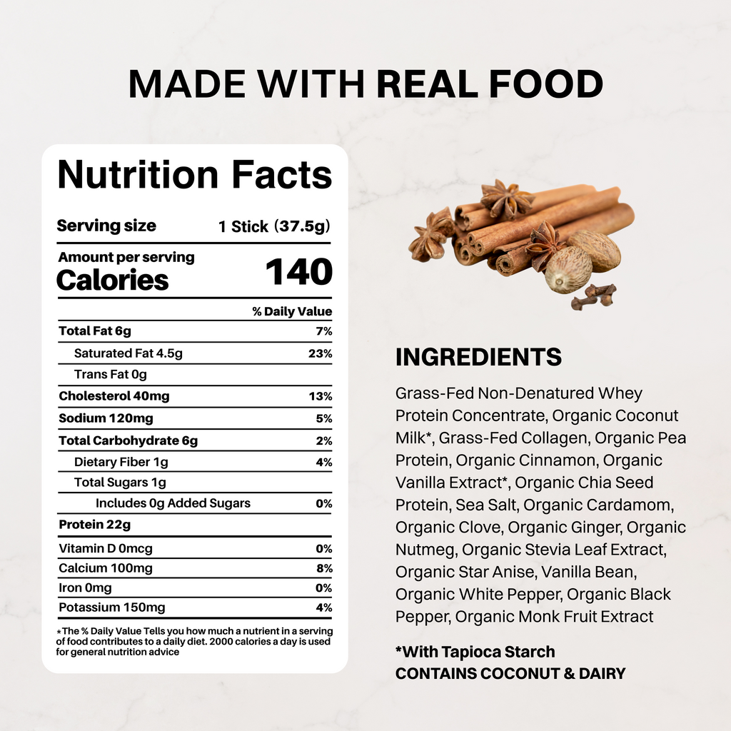 Chai Protein Powder Stick - 22g Protein Single-Serve