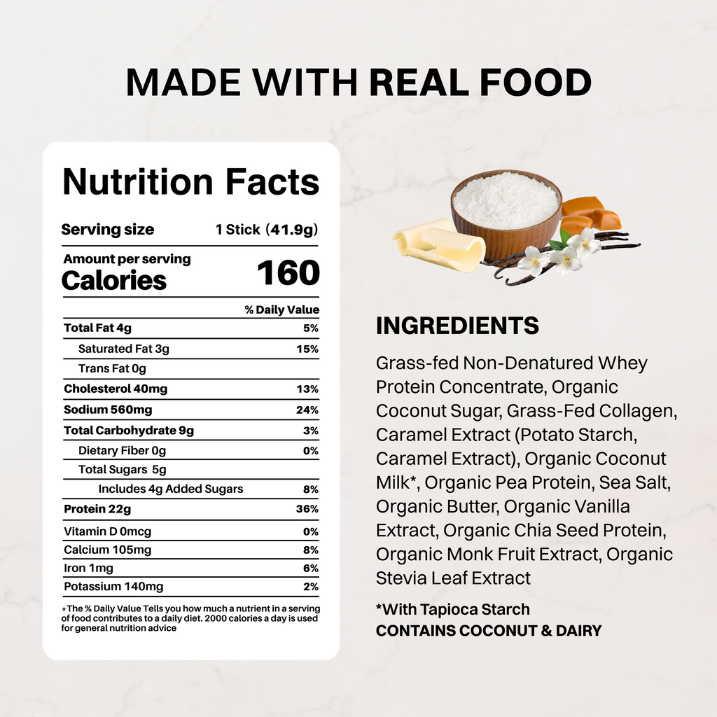 Salted Caramel Protein Powder Stick (Single-Serve)