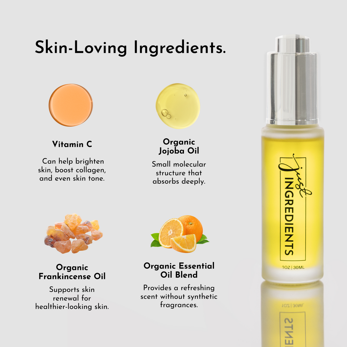 Sweet Citrus Brightening Face Serum — Vitamin C, 1 oz