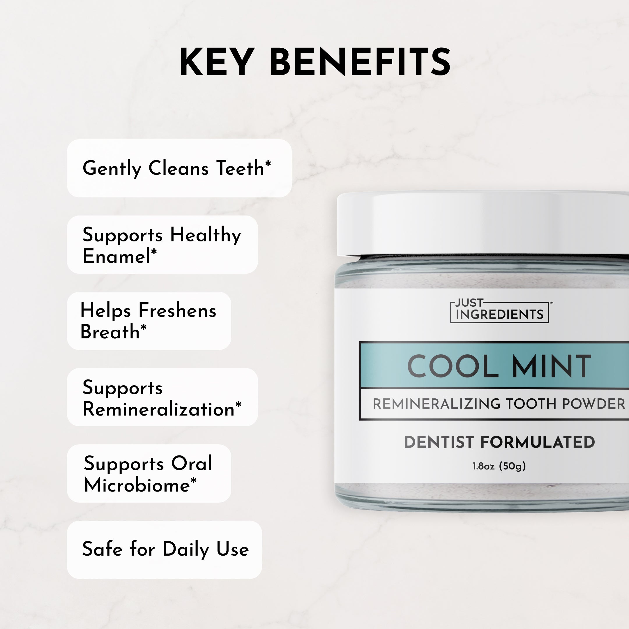 Remineralizing Tooth Powder (Mint)