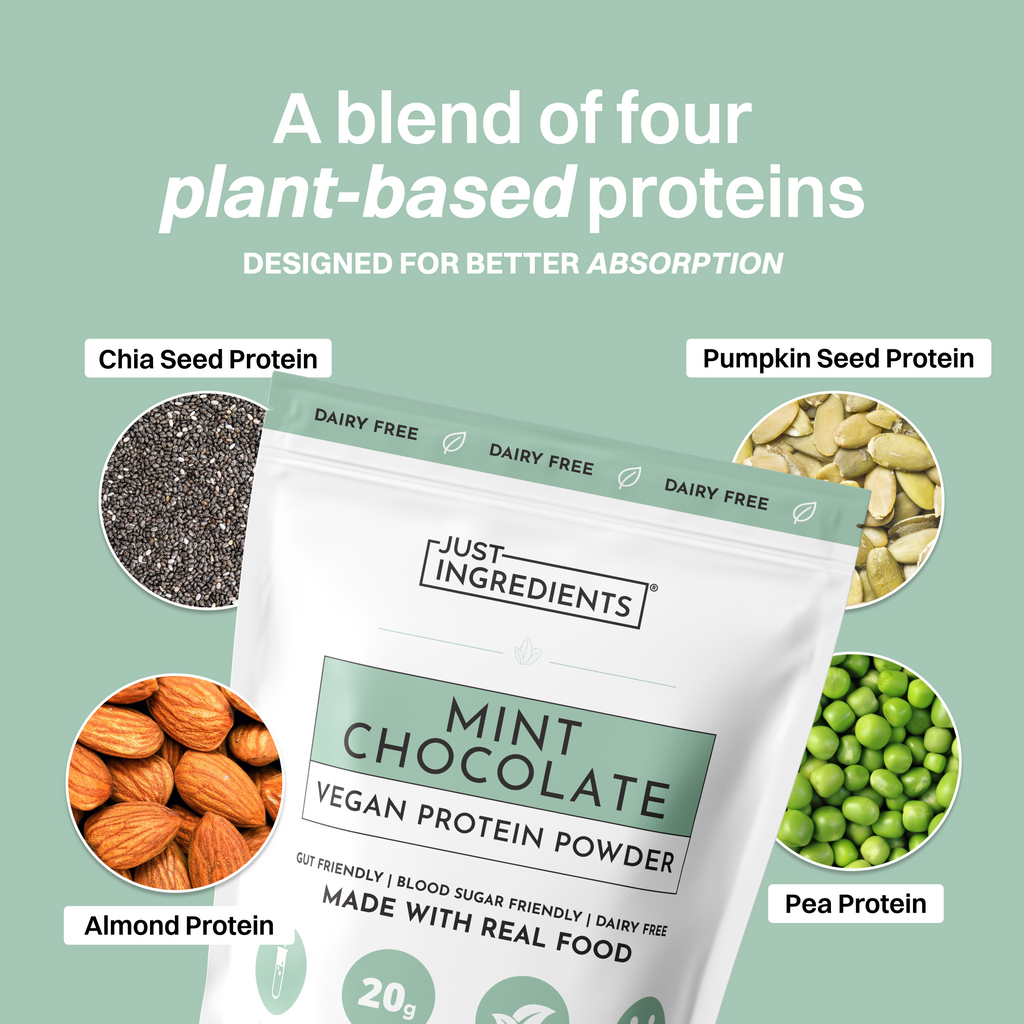 Vegan Mint Chocolate Protein Powder (20 Servings, 20g Protein)