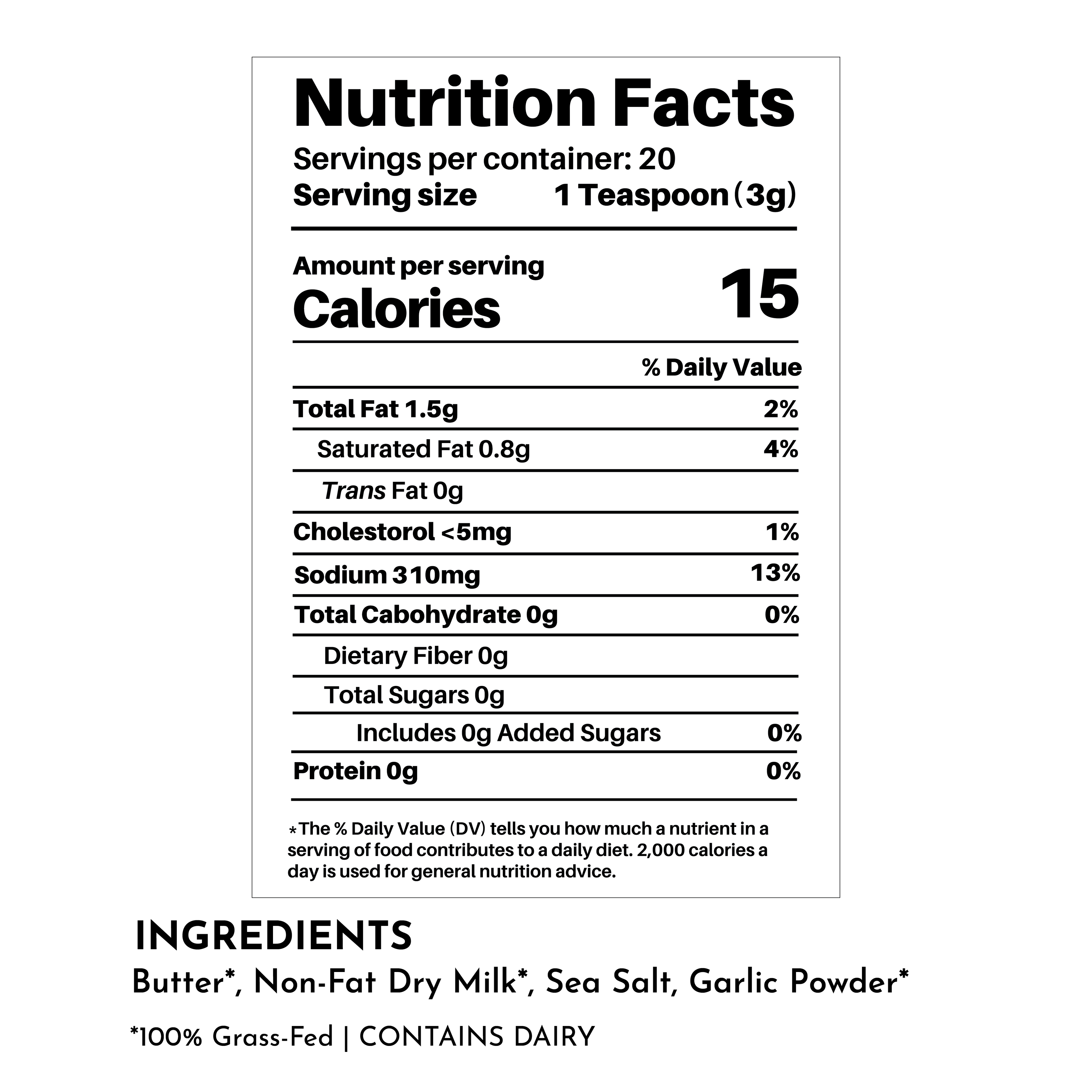 Garlic Butter Popcorn Salt (60 g)