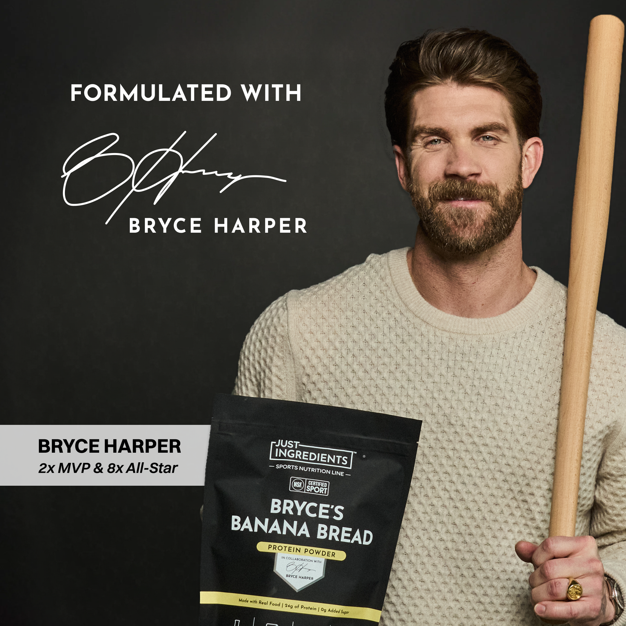Bryce's Banana Bread Protein Powder (NSF Certified)