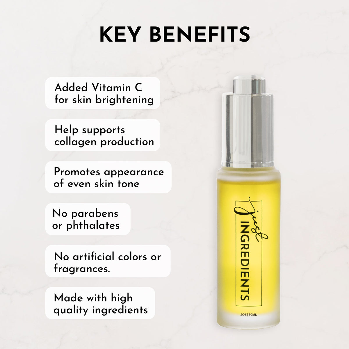Coconut Vanilla Face Serum + Vitamin C - 2 oz