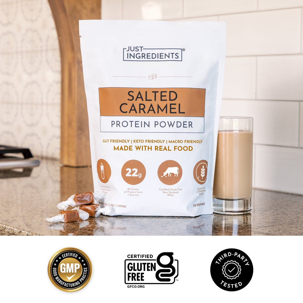 Salted Caramel Protein Powder — 22g Protein, 4-Source Blend