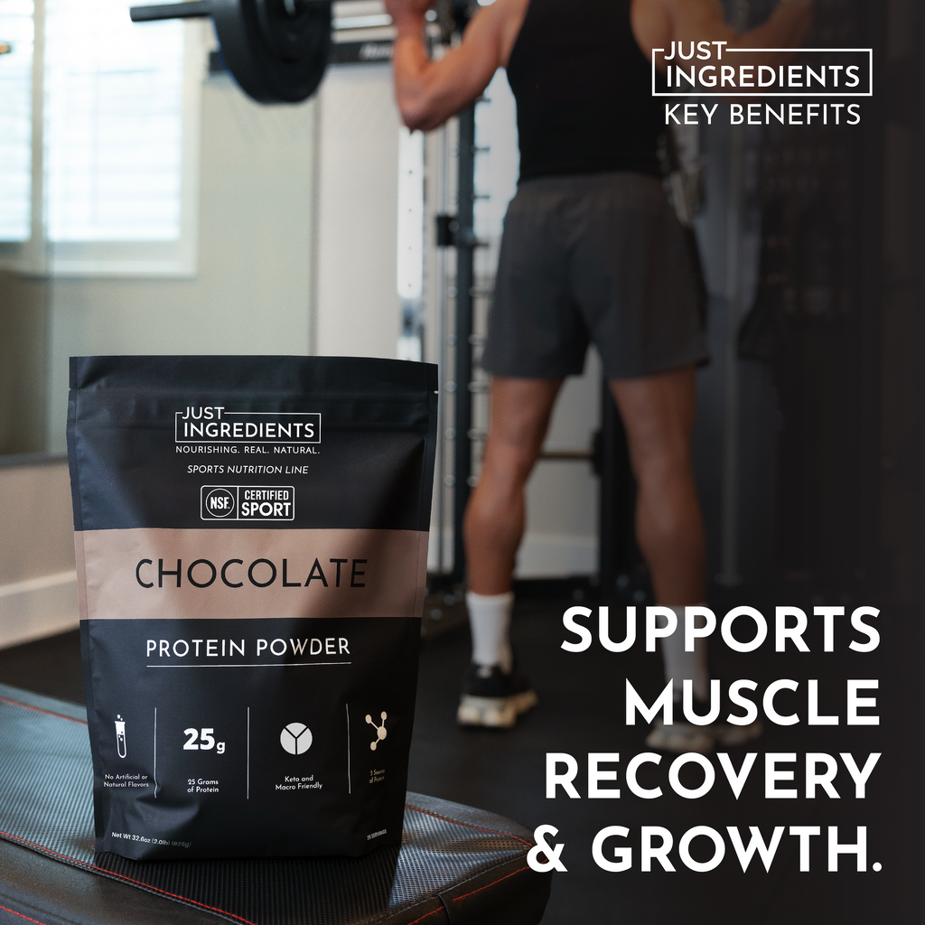Chocolate Protein Powder — NSF Certified Sport, 25g Protein