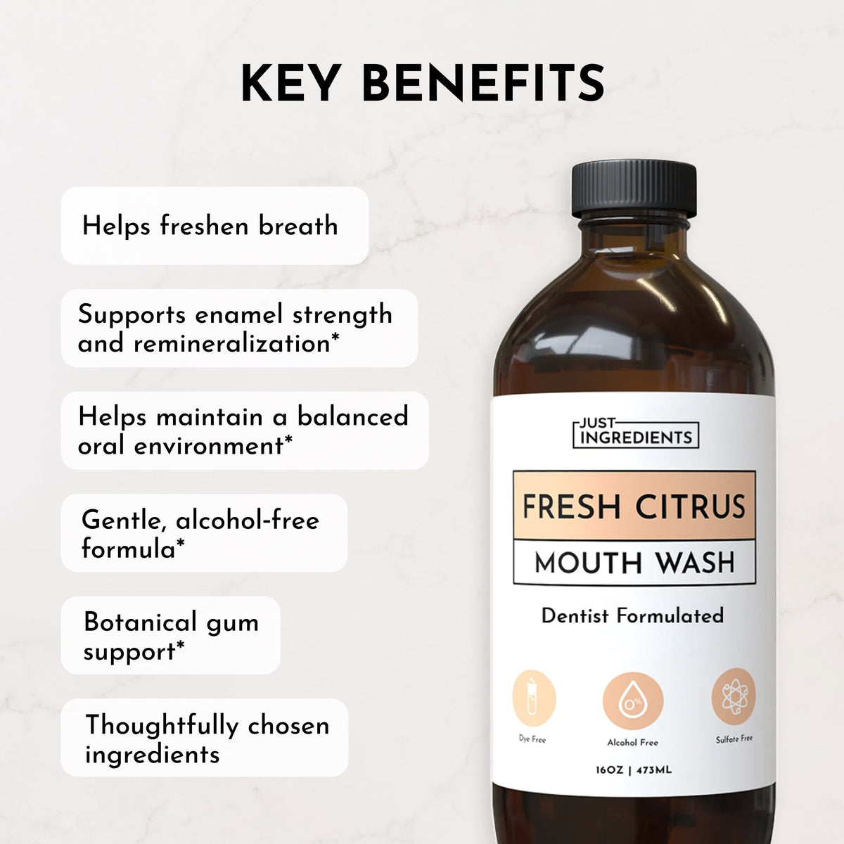 Remineralizing Mouthwash — Fresh Citrus (16 fl oz)