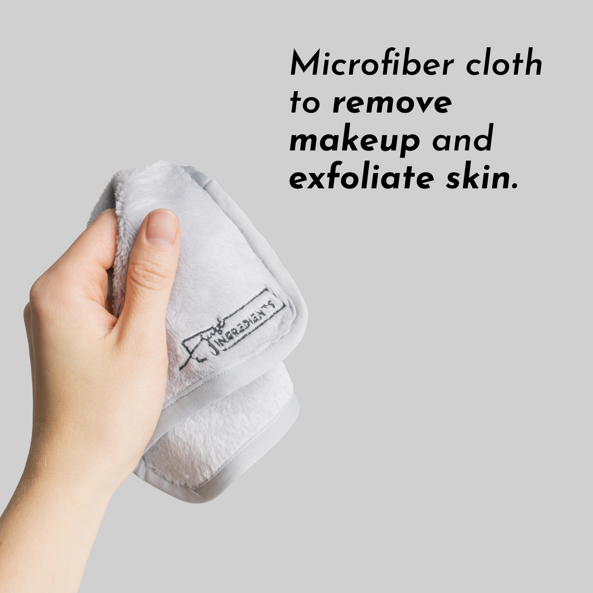 Makeup Remover Microfiber Cloth — 6.5 x 6.5 in Reusable Pad