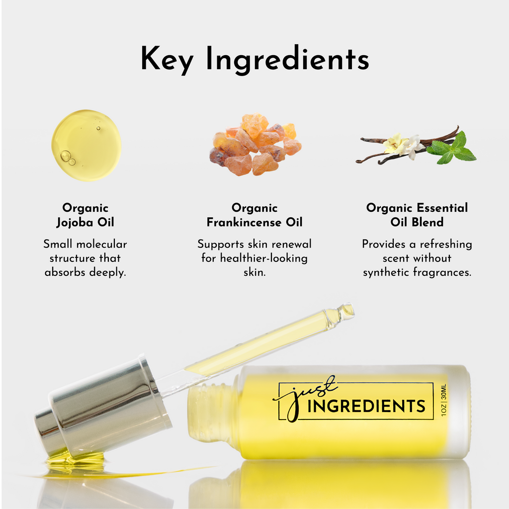Vanilla Mint Face Serum — Lightweight Hydrating Oil, 2 oz