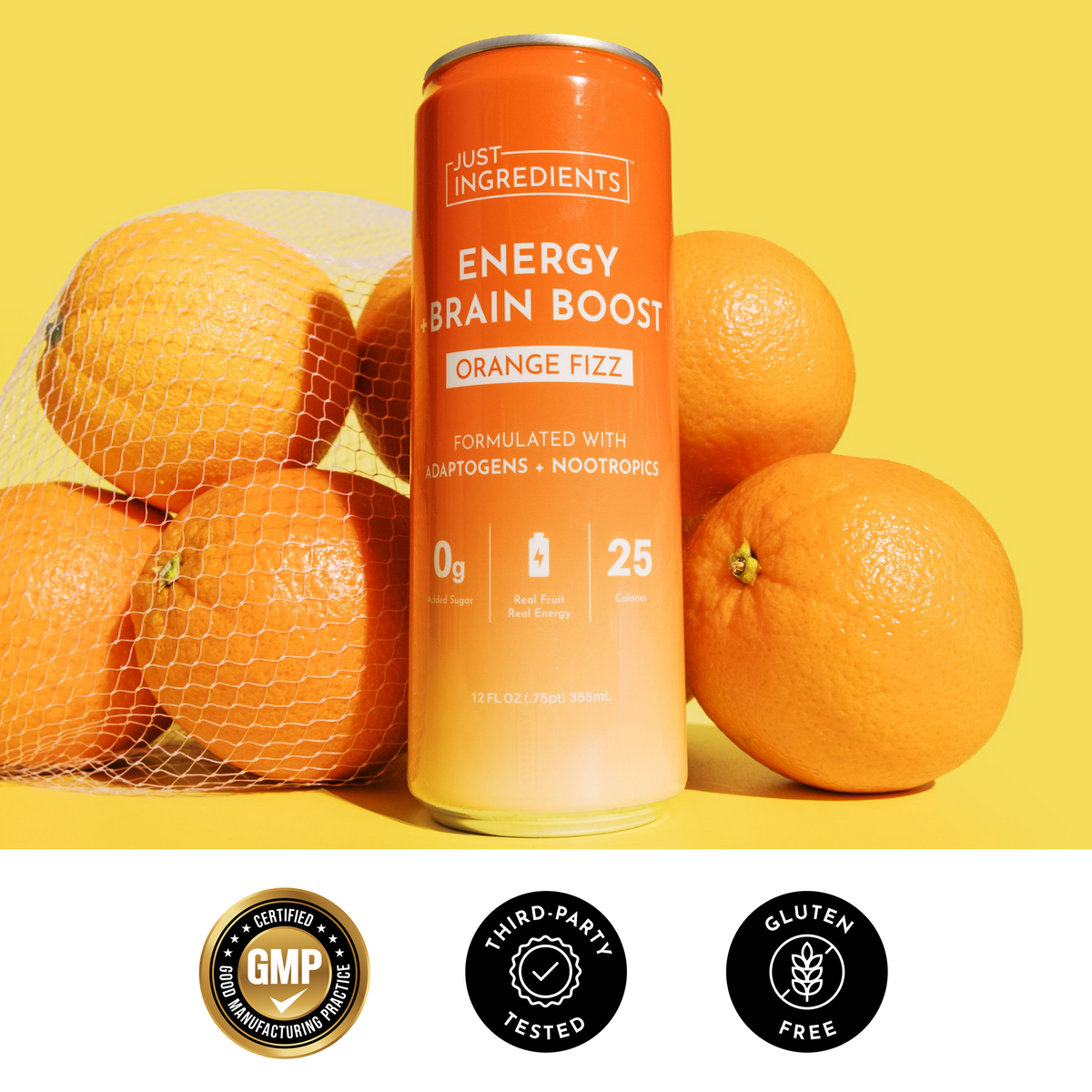 Orange Fizz Energy + Brain Boost (12-Pack)