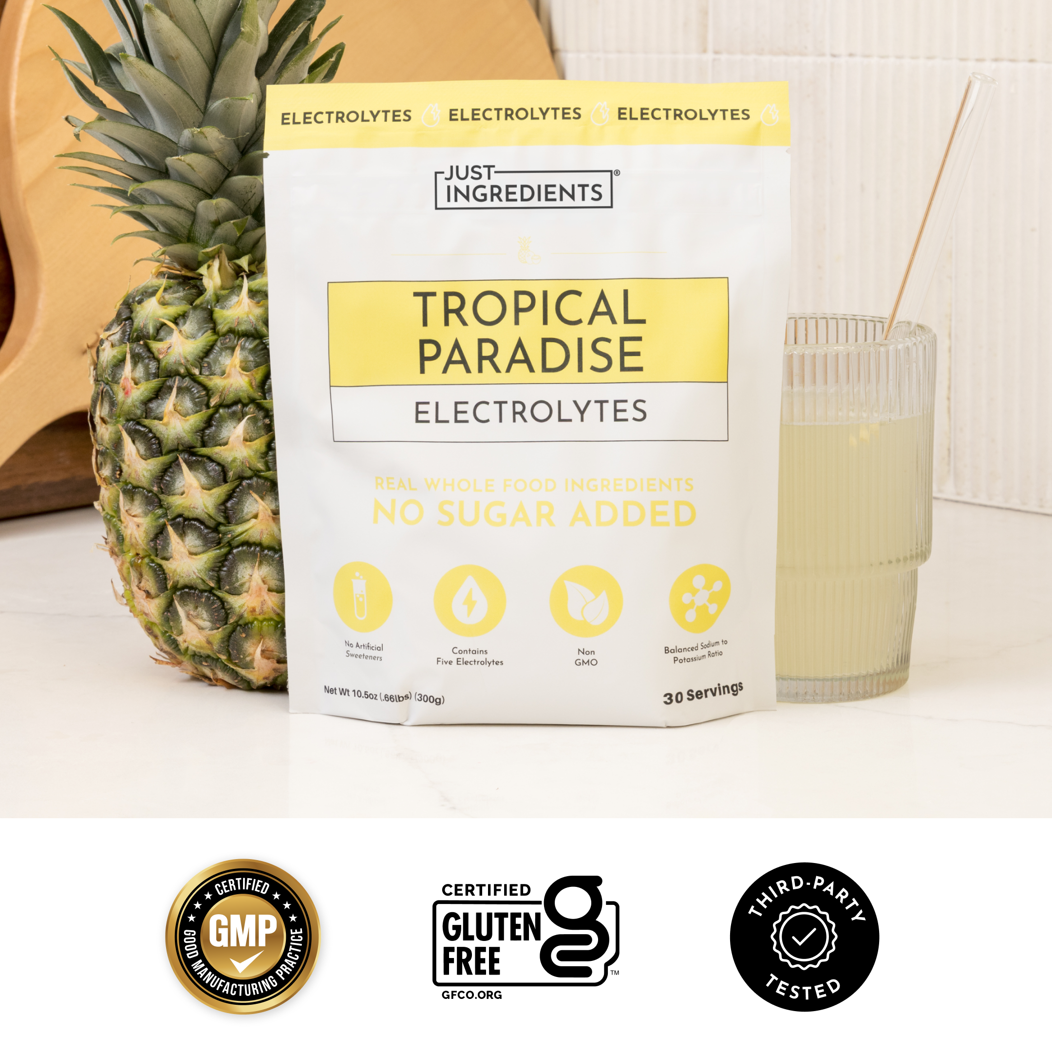 Tropical Paradise Electrolyte Powder — Pineapple & Coconut