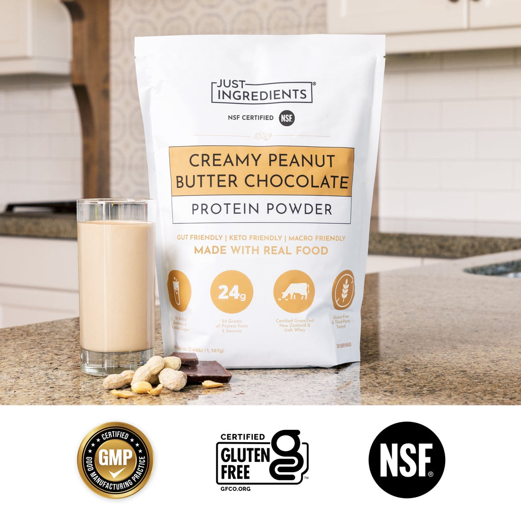Creamy Peanut Butter Chocolate Protein Powder (24g Protein)