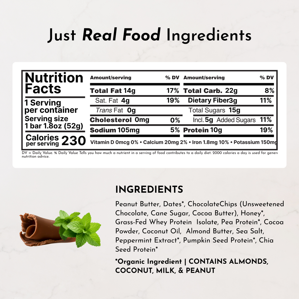 Mint Chocolate Protein Snack Bar (12-Pack)