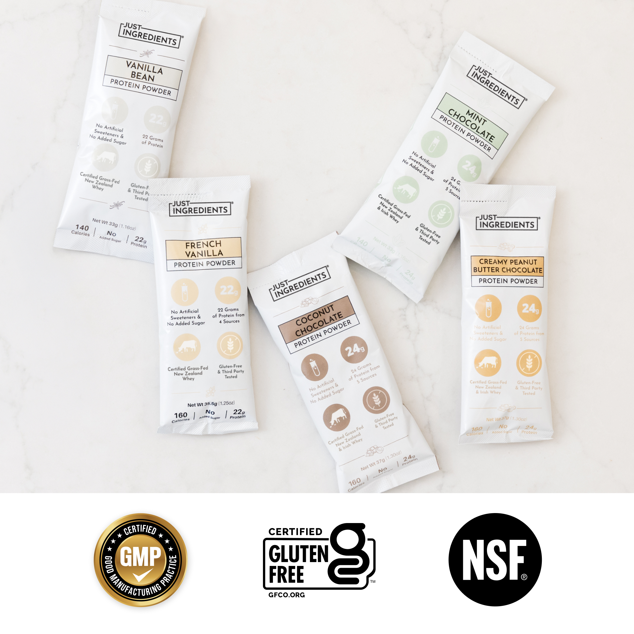 French Vanilla Protein Powder Stick - 22g Protein