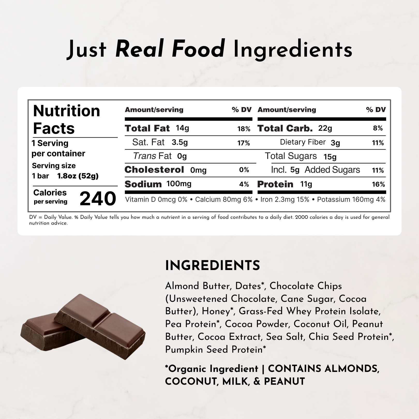 Chocolate Chocolate Chip Protein Snack Bars (12 ct)