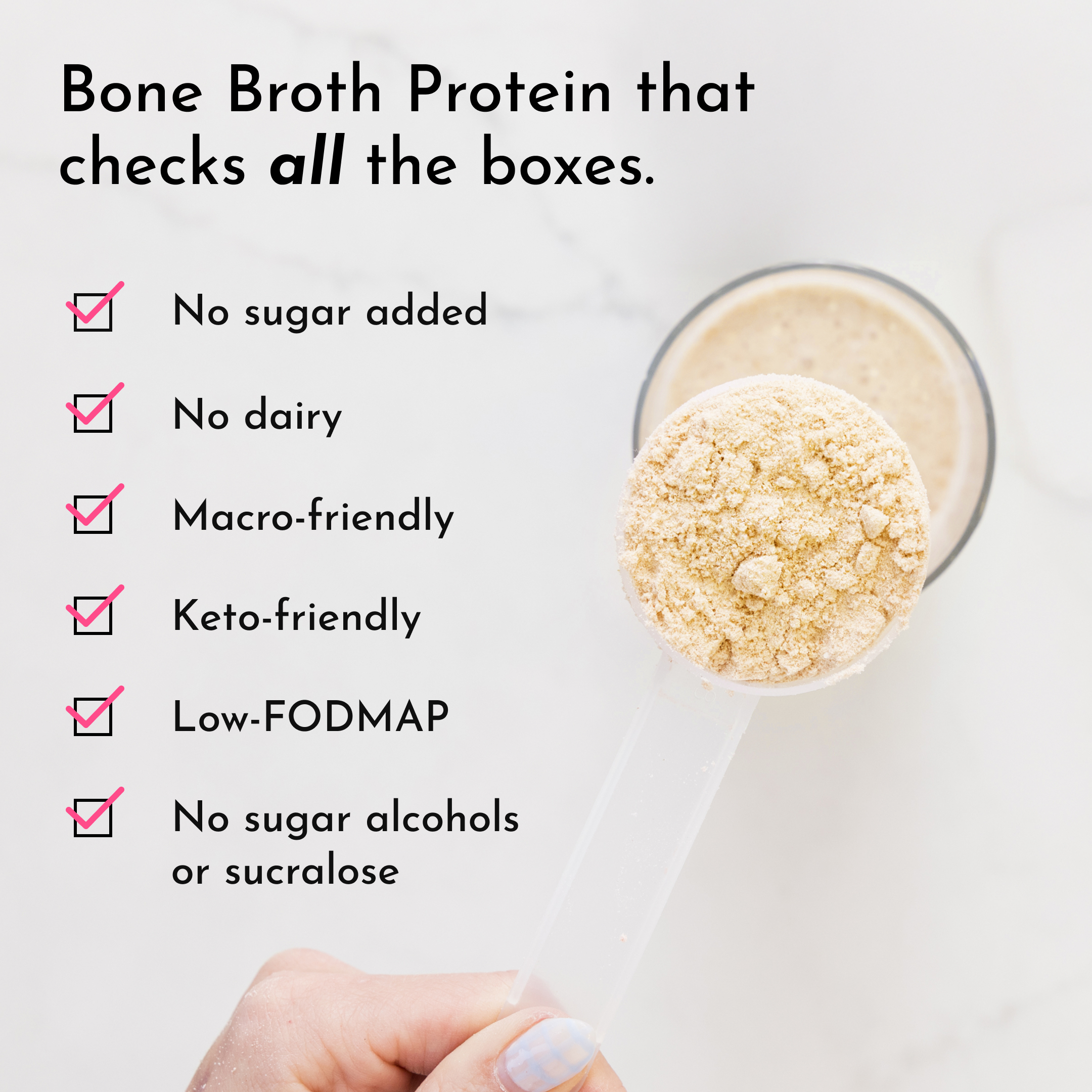Snickerdoodle Bone Broth Protein Powder (15 Servings, 21g Protein)