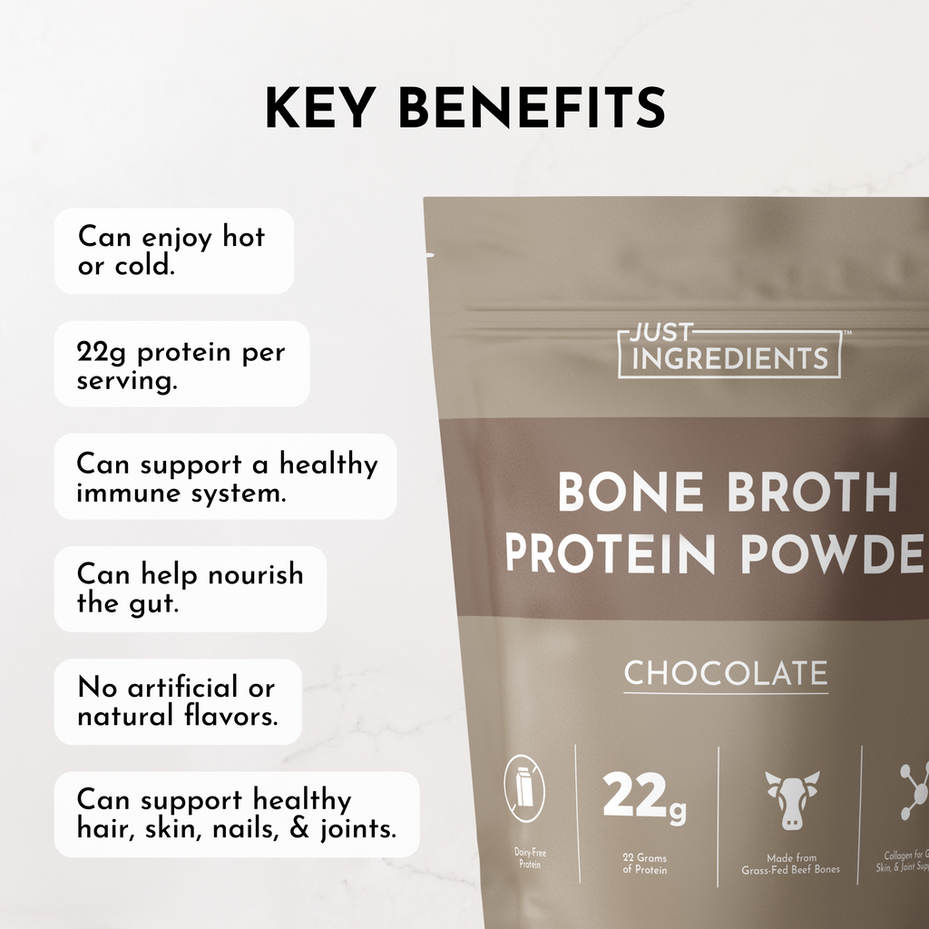 Chocolate Bone Broth Protein Powder (15 servings)