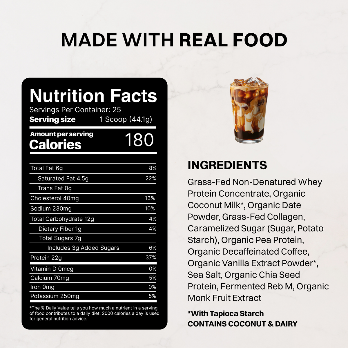 Bryce's Caramel Latte Protein Powder — NSF Certified for Sport