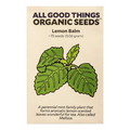 SARA-CHANA SILVERSTEIN: ORGANIC LEMON BALM SEEDS