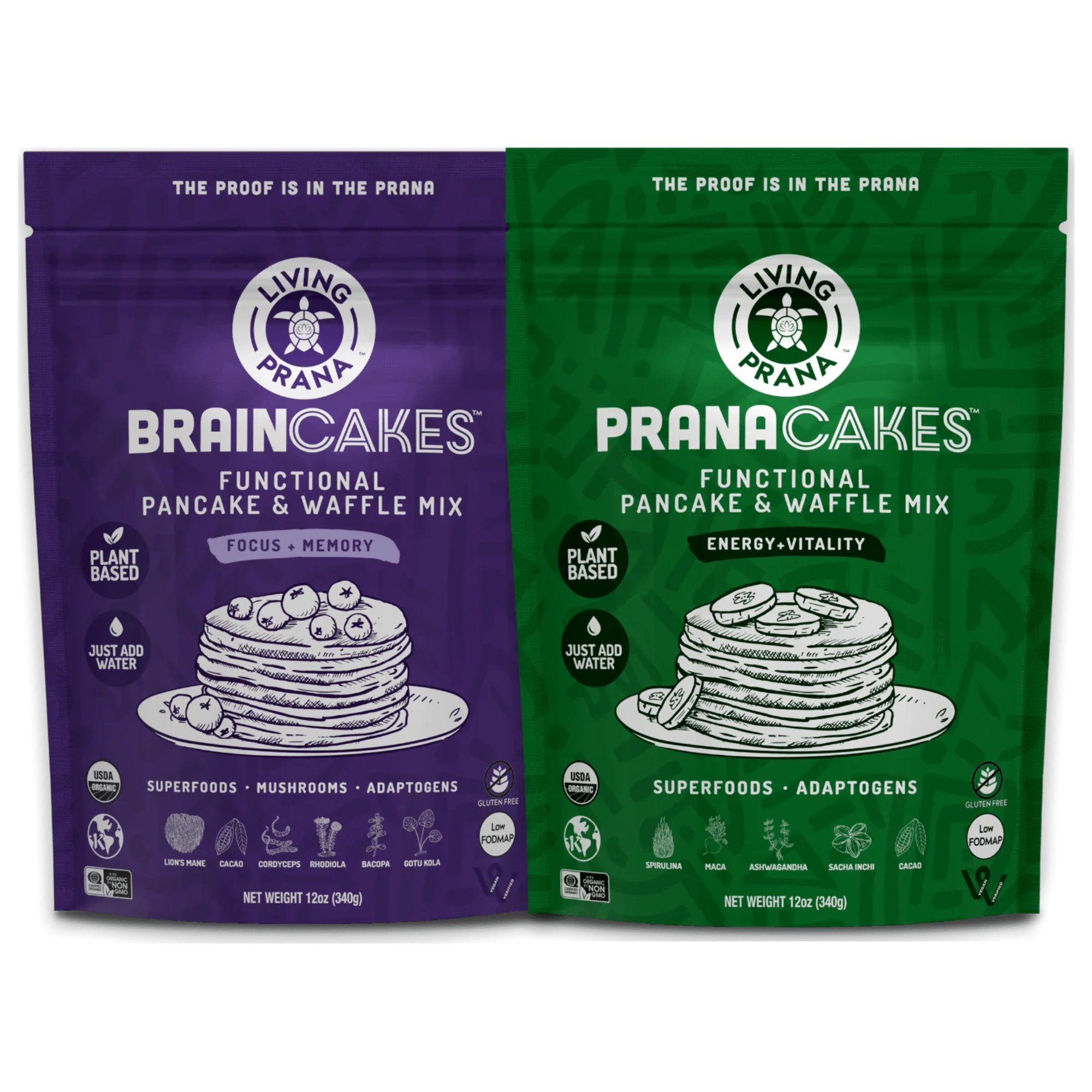 LIVING PRANA FUNCTIONAL PANCAKE & WAFFLE MIX