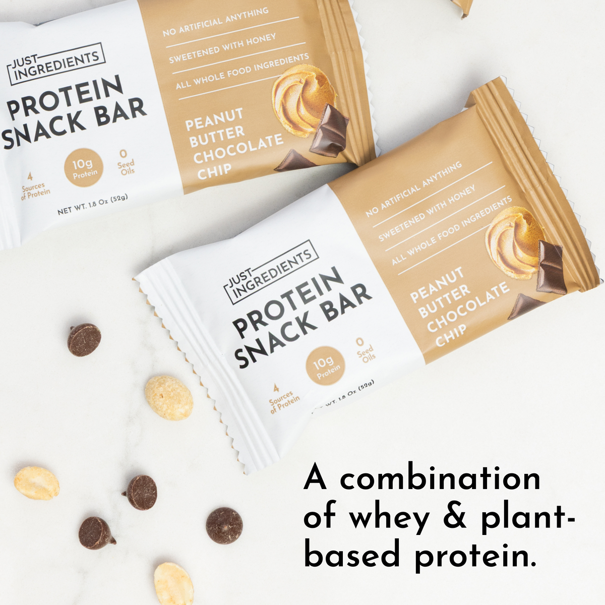 Peanut Butter Chocolate Chip Protein Bars (12-Pack)