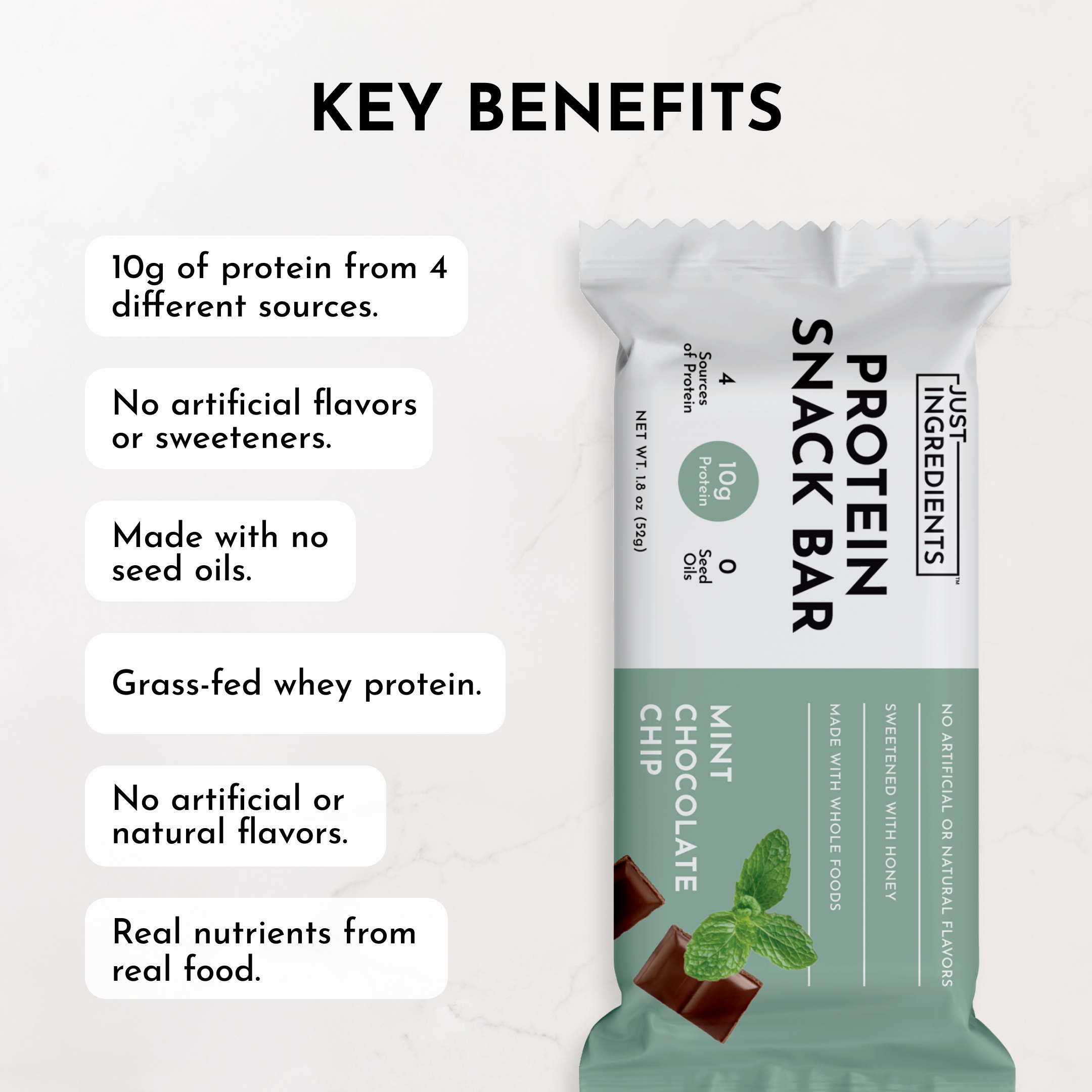 Mint Chocolate Protein Snack Bar (12-Pack)