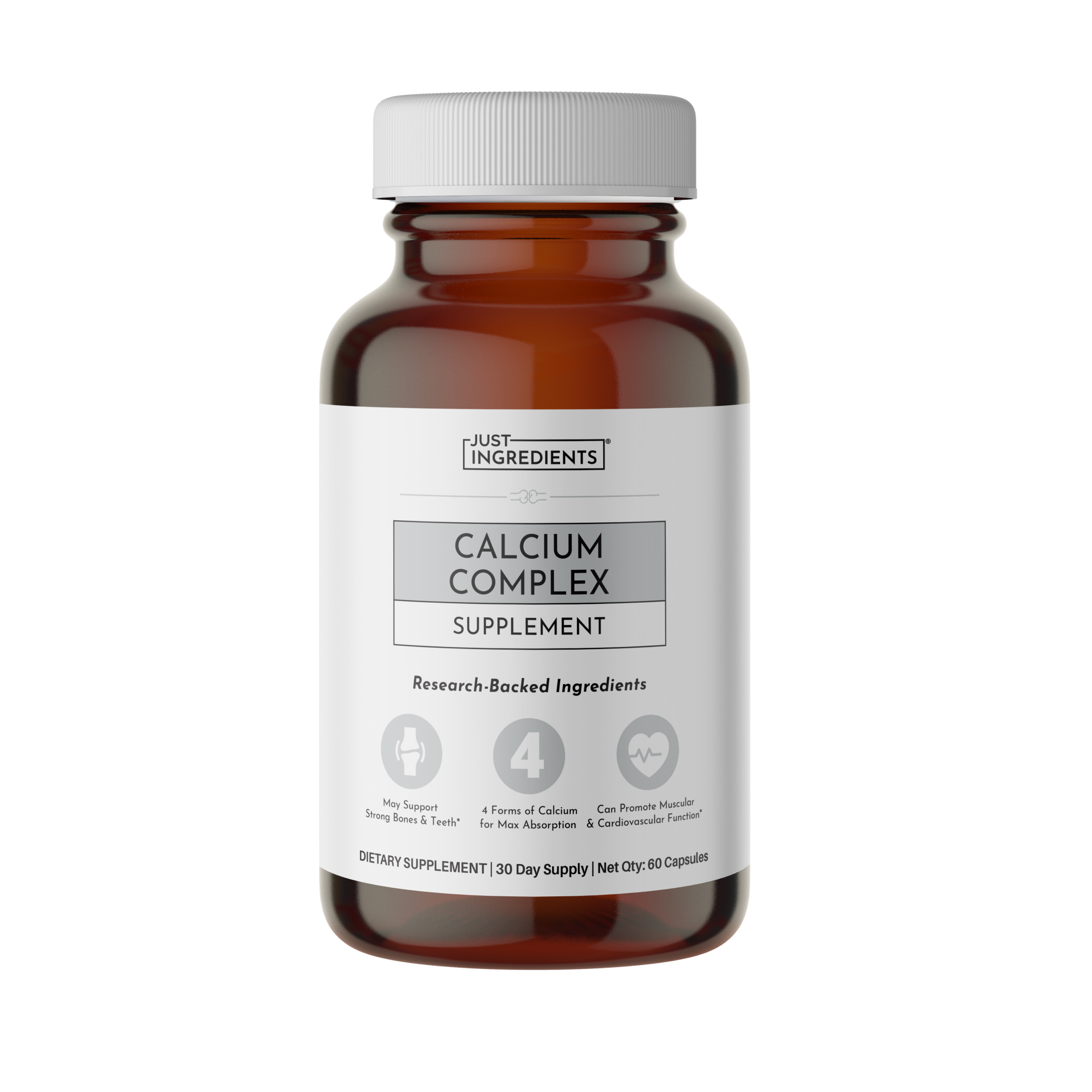 Calcium Complex — 4-Form Bioavailable Calcium + D3 & K2 (60 Capsules)