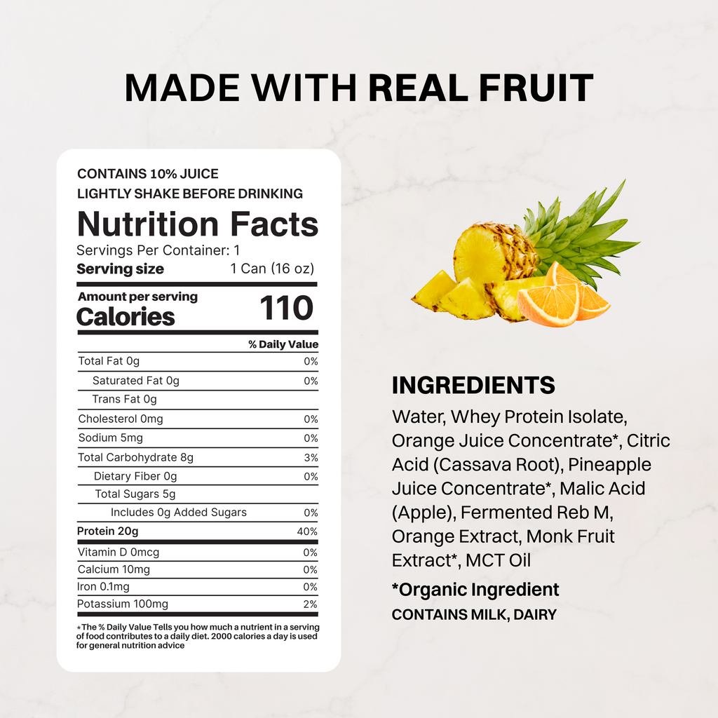 Orange Pineapple Clear Protein (12 Pack)