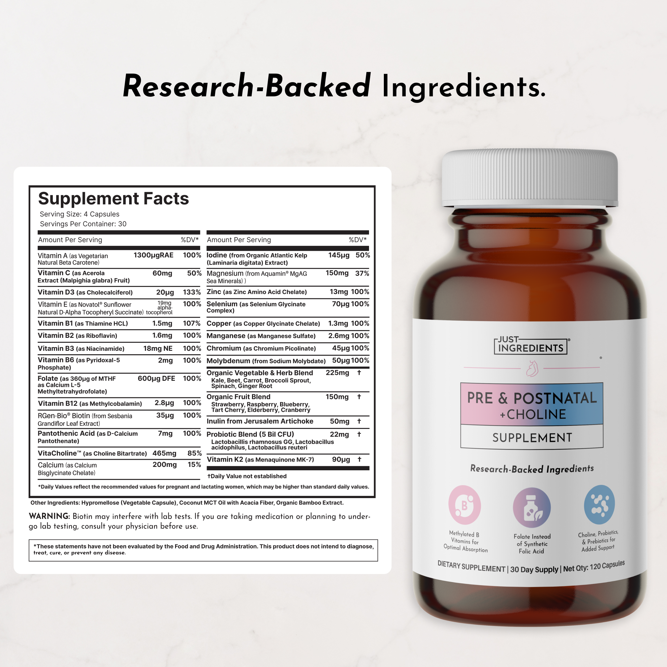 Pre & Postnatal - Choline + Algal DHA Set