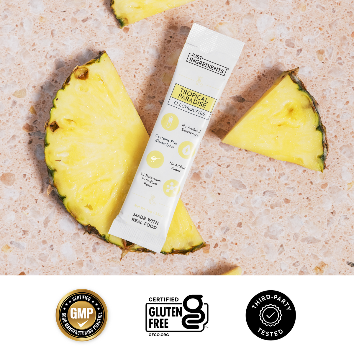 Tropical Paradise Electrolyte Stick — Pineapple & Coconut