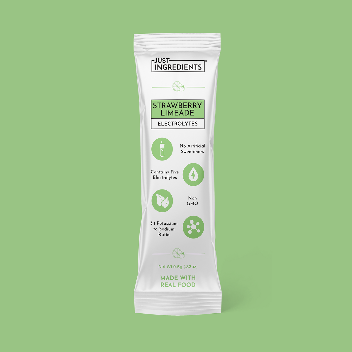 Strawberry Limeade Electrolytes Stick — Single-Serve Powder