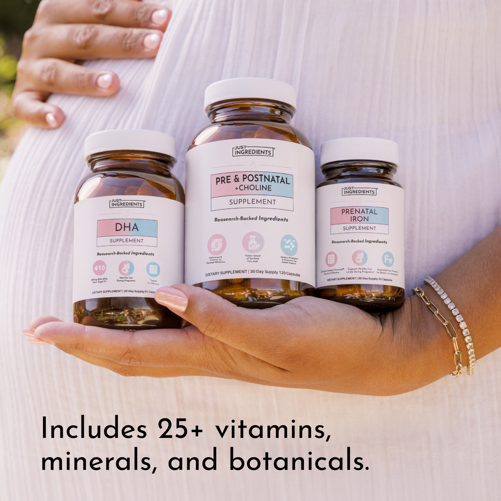 Prenatal & Postnatal Bundle — DHA, Choline & Gentle Iron