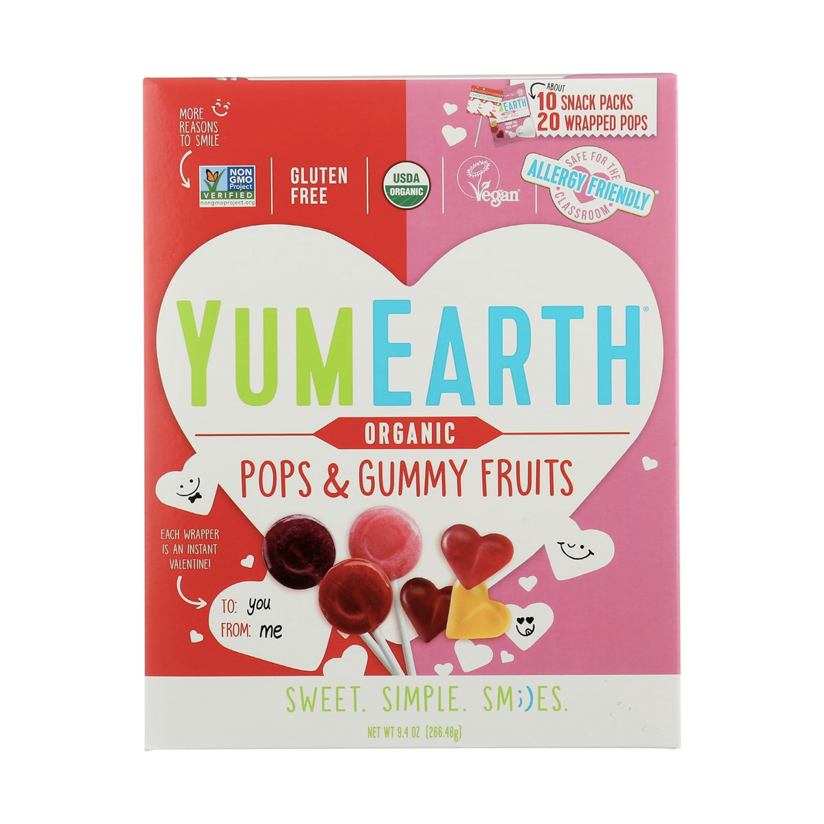 YUM EARTH VALENTINES