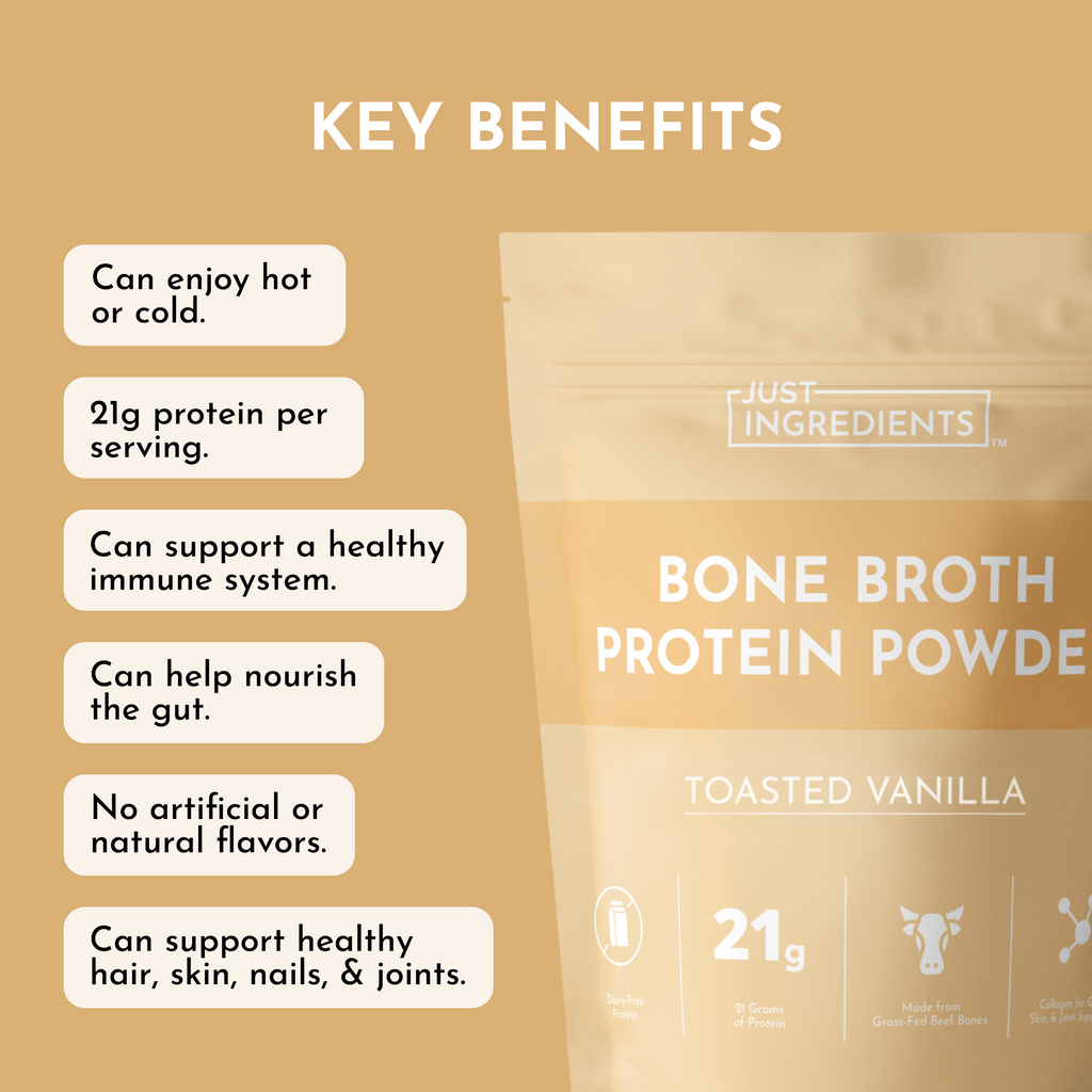 Toasted Vanilla Bone Broth Protein Powder — 15 Servings