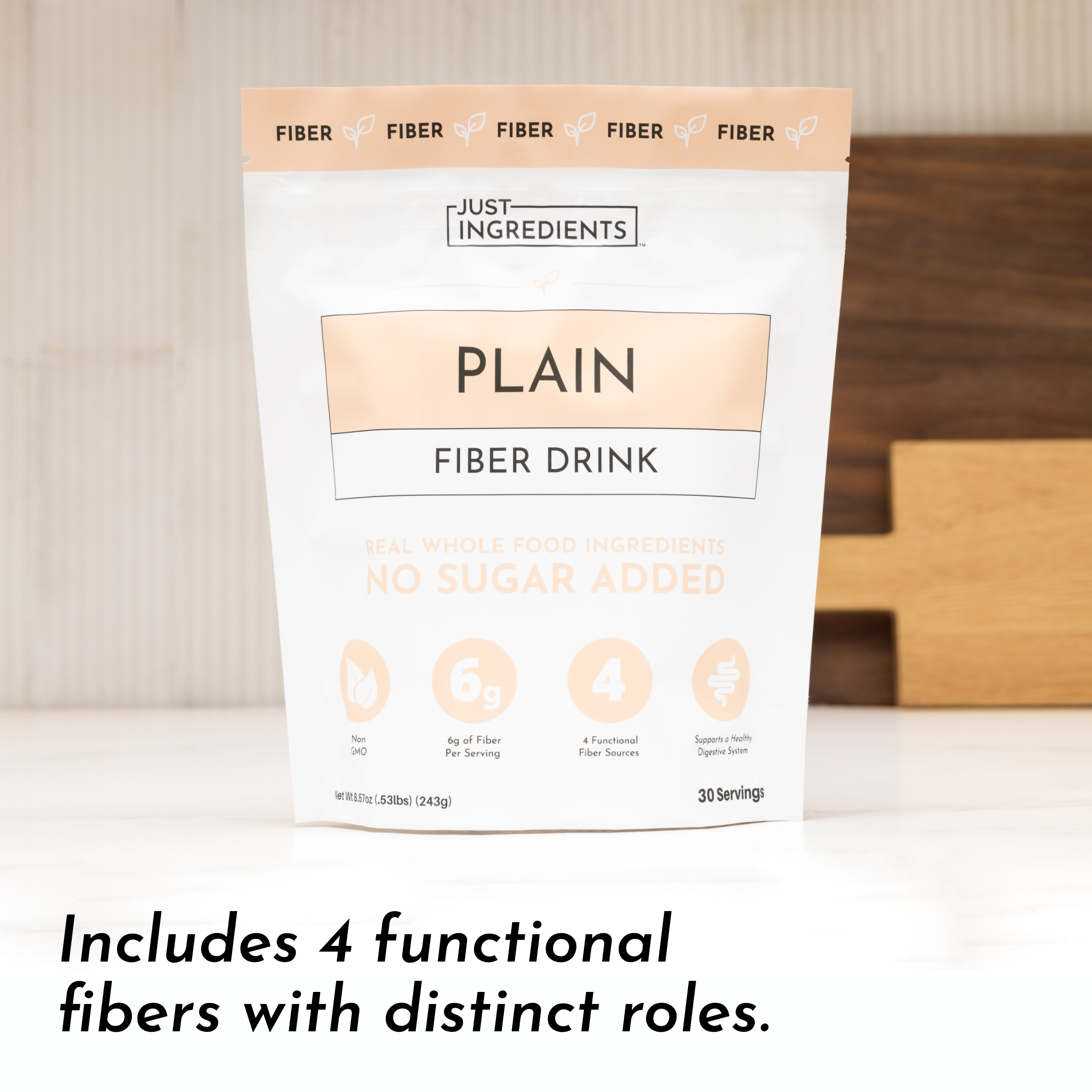 Plain Fiber Drink — 30 Servings