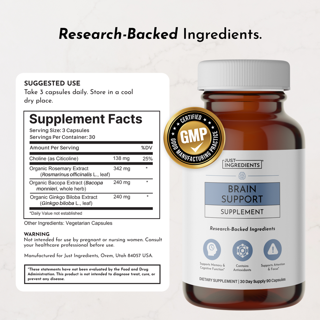 Brain Support Cognitive Supplement, 90 Capsules