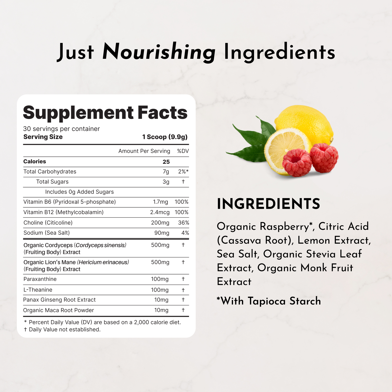 Energy + Brain Boost Raspberry Lemonade (Paraxanthine)