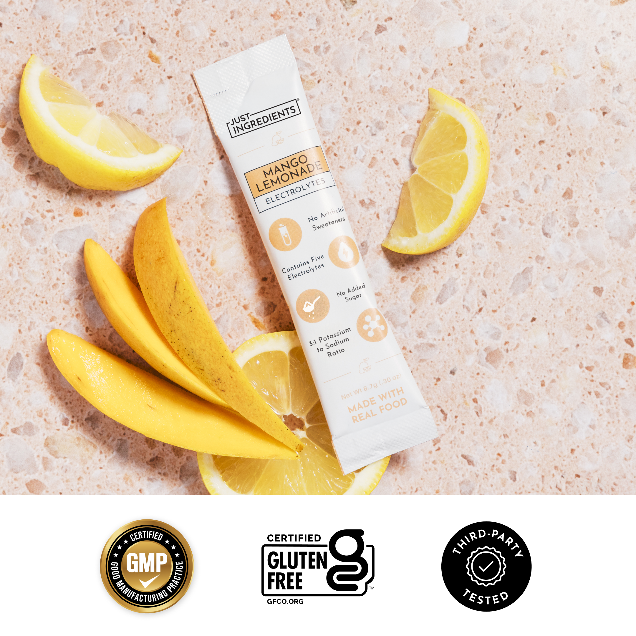 Mango Lemonade Electrolytes Stick — Single-serve
