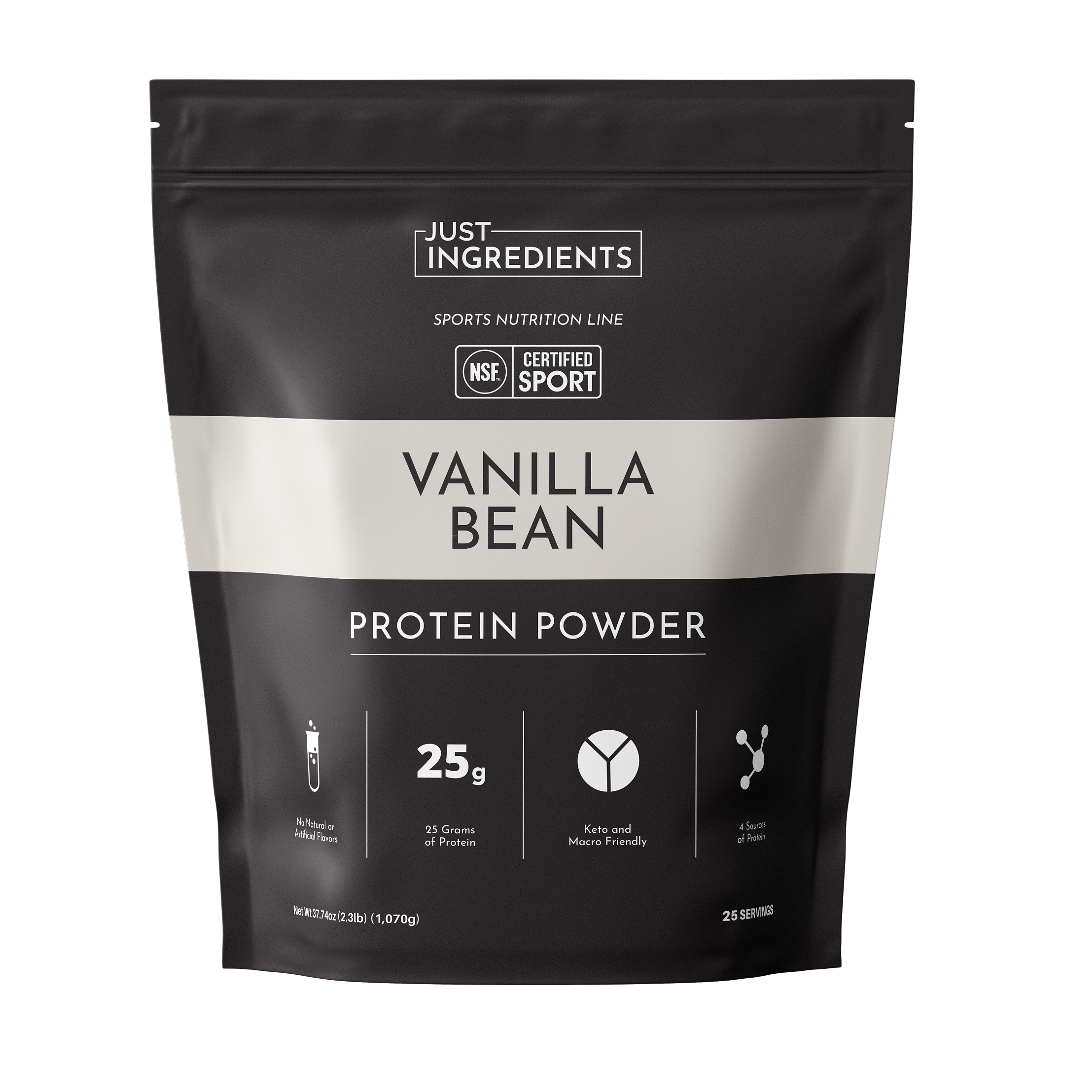 Vanilla Bean Protein Powder — NSF Certified Sport Formula