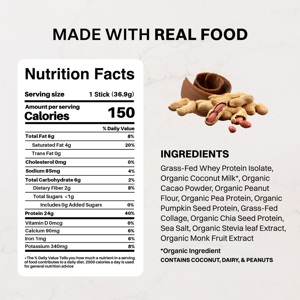 Roasted Peanut Butter Chocolate Protein Stick (Single-Serve)
