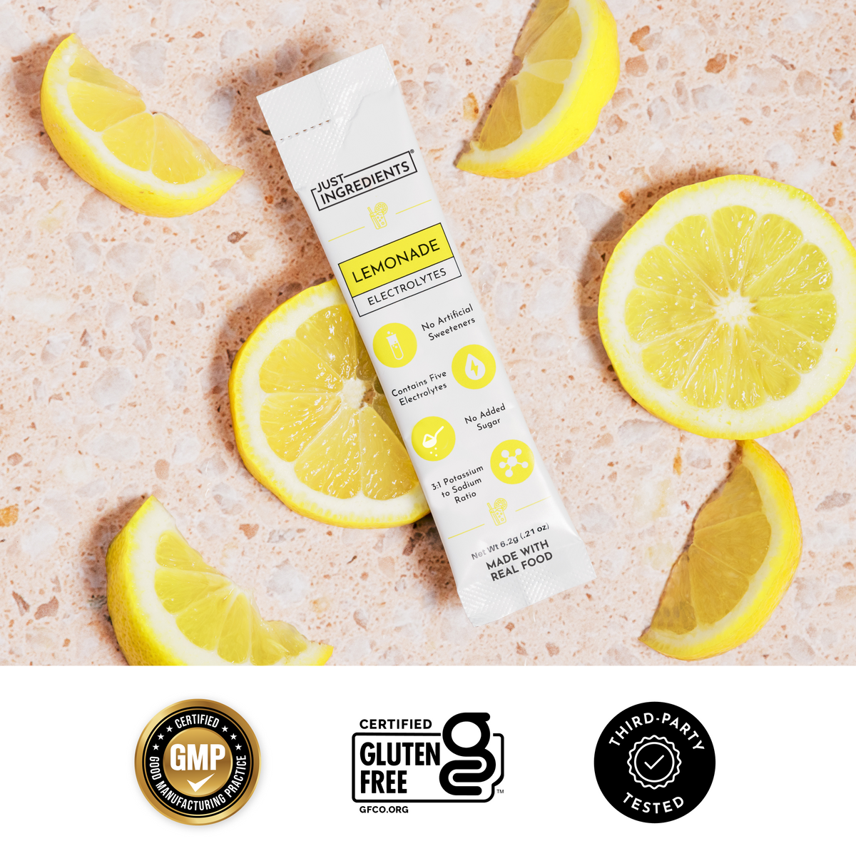 Lemonade Electrolytes Stick (Single-Serve)
