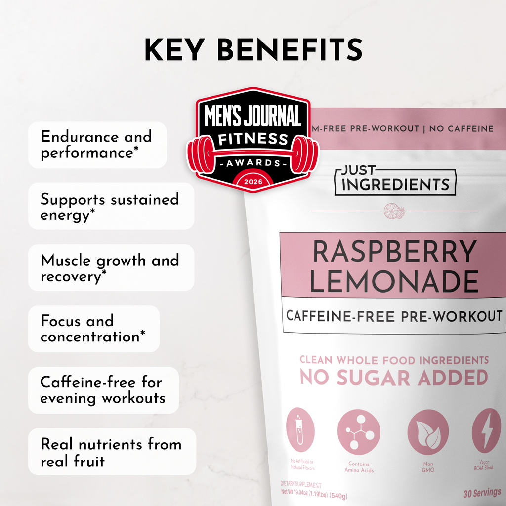 Caffeine Free Raspberry Lemonade Pre-Workout