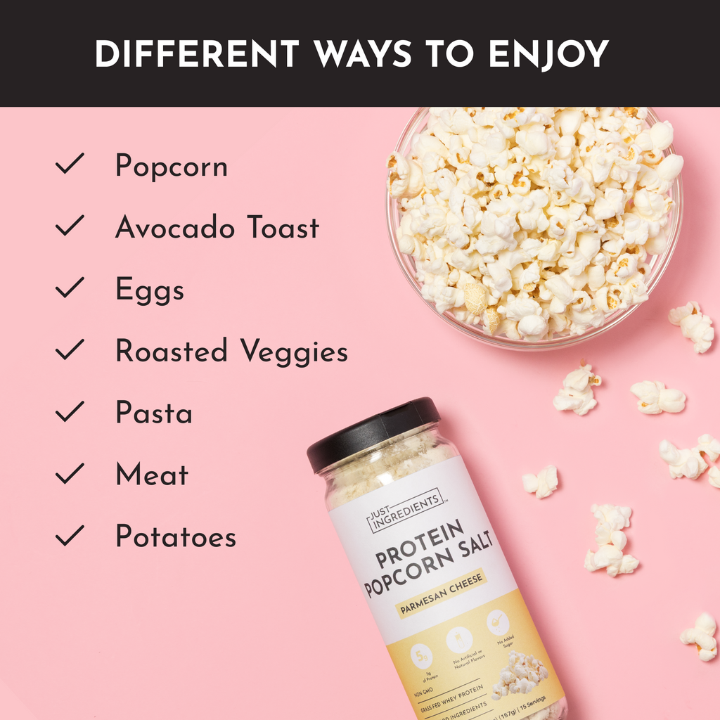 Protein Popcorn Salt — Parmesan Cheese