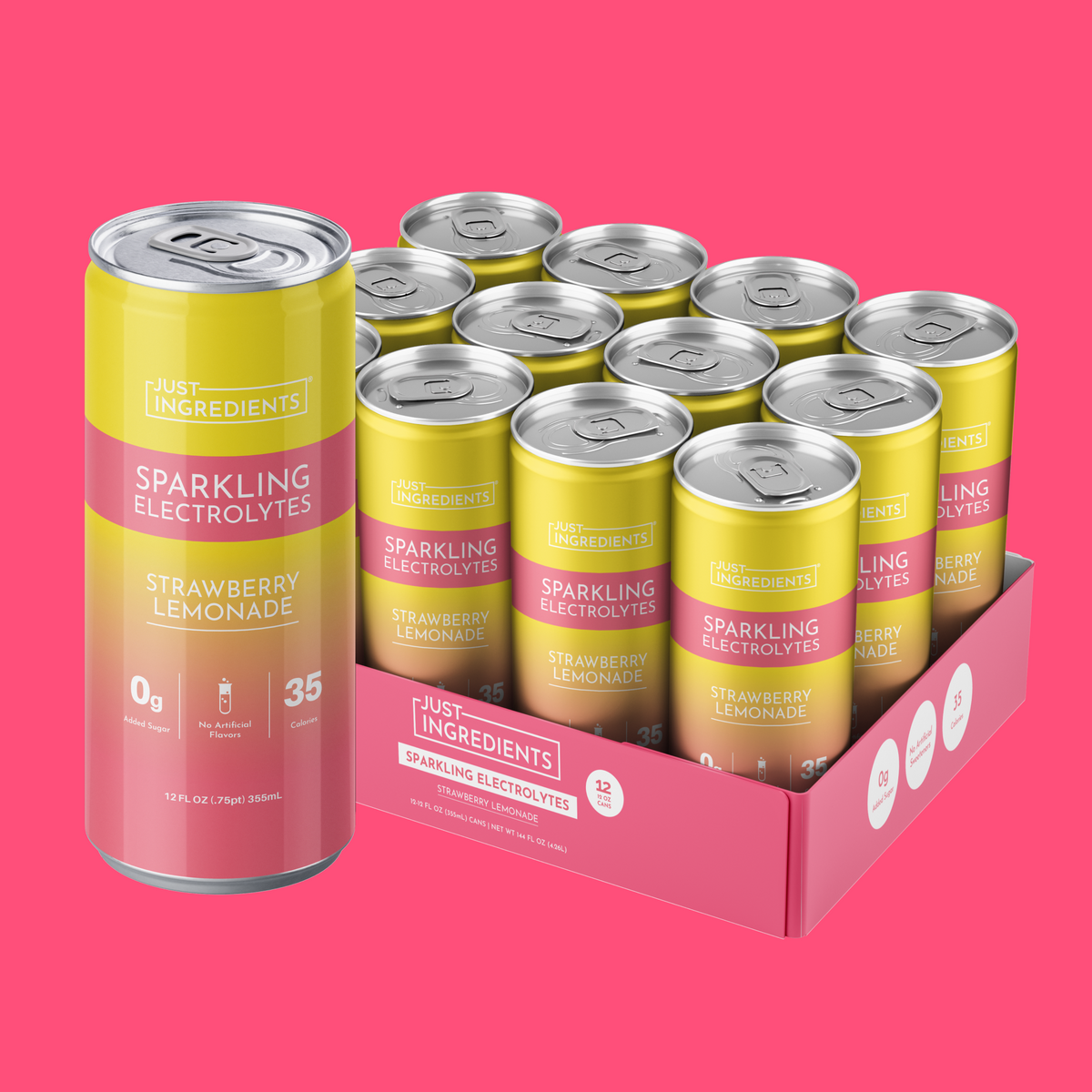 Strawberry Lemonade Sparkling Electrolytes