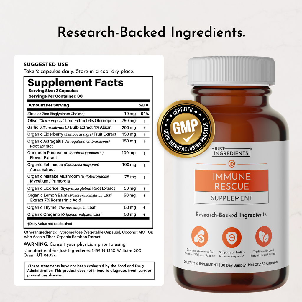 Immune Rescue — Daily Immune Support Capsules (60 ct)
