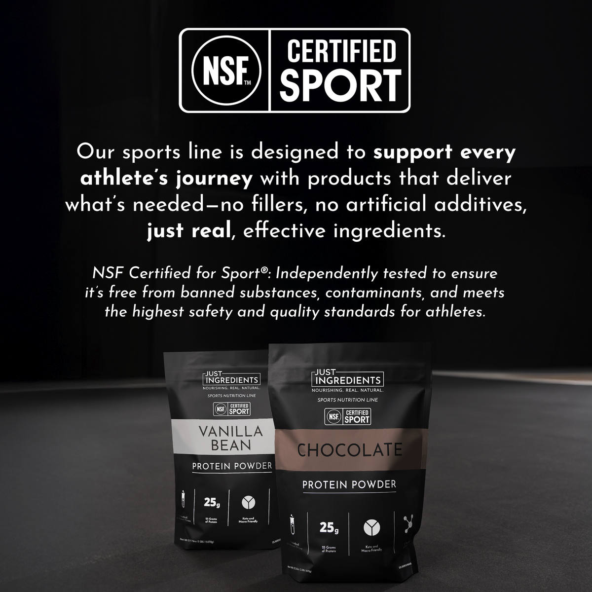 Strawberries & Cream Protein Powder — NSF Certified, 25g