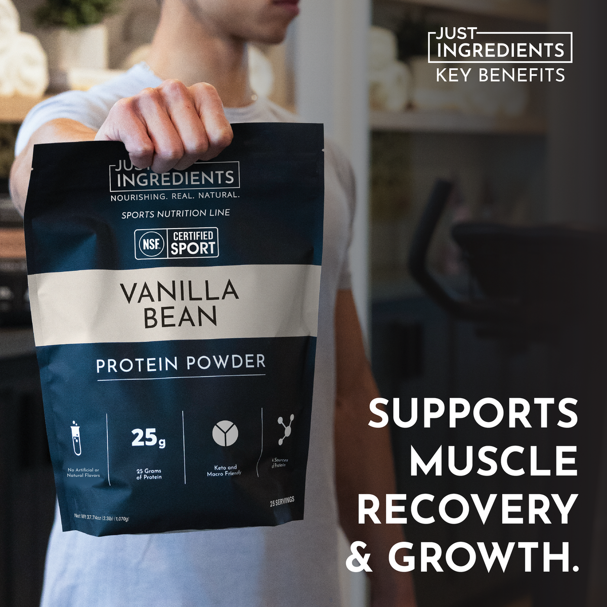 Vanilla Bean Protein Powder — NSF Certified Sport Formula